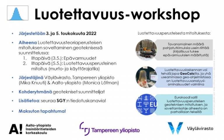 Luotettavuus-workshopin esite