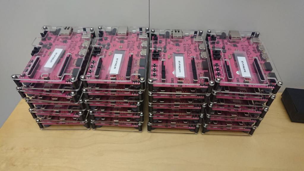 Stacks of development kits.