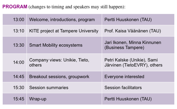 timetable