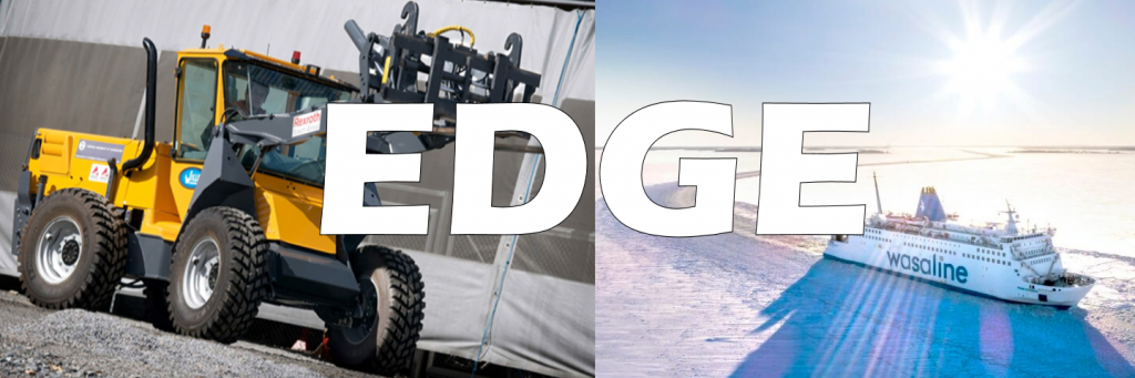 EDGE main image. wheel loader and ferry