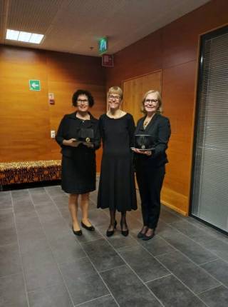 Marita Mäkinen (kustos), Jaana Alajoki, Suvi Lakkala (vastaväittäjä)