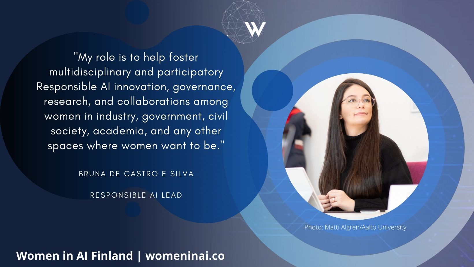 A quote from Bruna de Castro e Silva