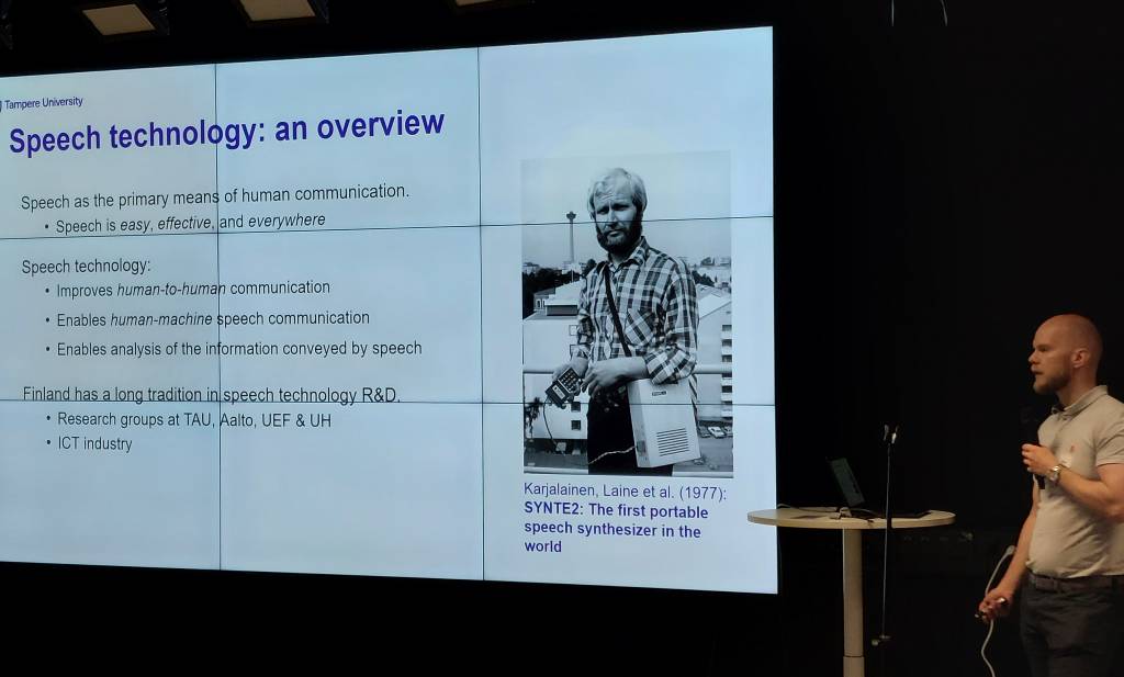Okko Räsänen at AI Hub/MARVEL EU workshop