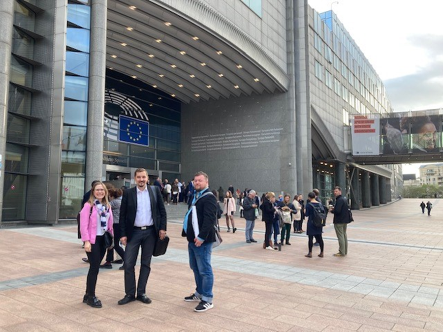 Project team at Brussels conducting interviews