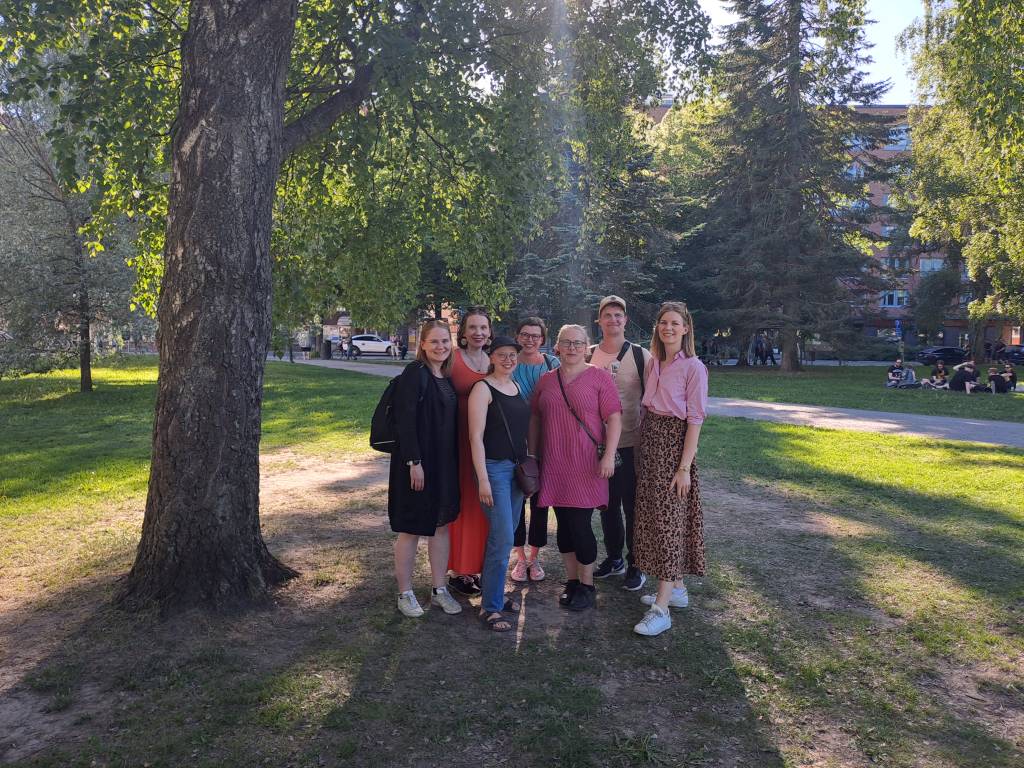 Group photo in the park