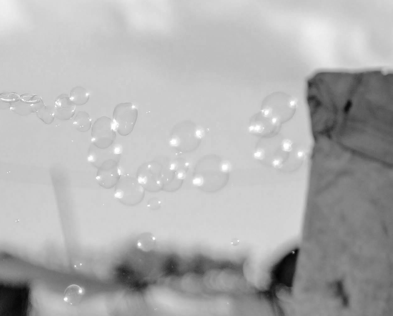Soap bubbles.