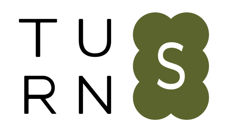 TURNS logo 2 green RGB=5B642C