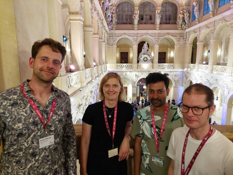 group members at the conference reception