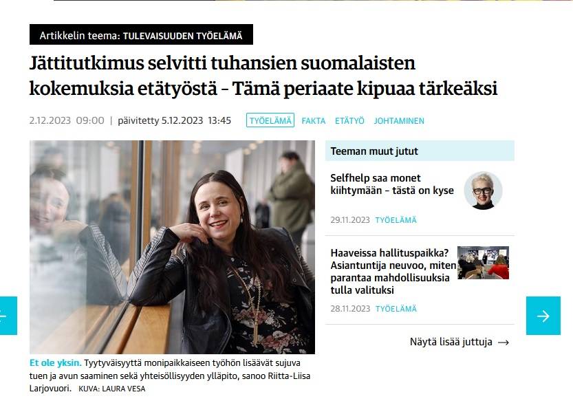 Kuva Kauppalehden uutisesta