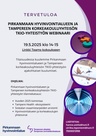 Ohjelma Pirhan ja korkeakouluyhteisön webinaarista