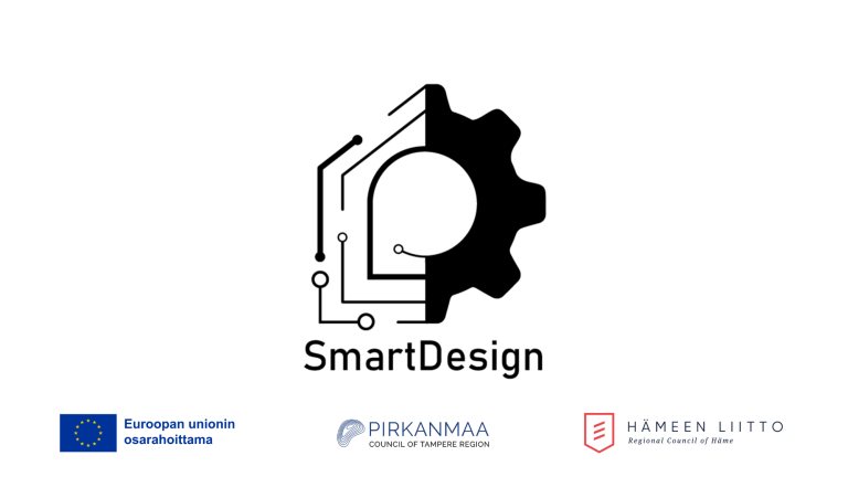 SmartDesign-logo ja rahoittajien logoja