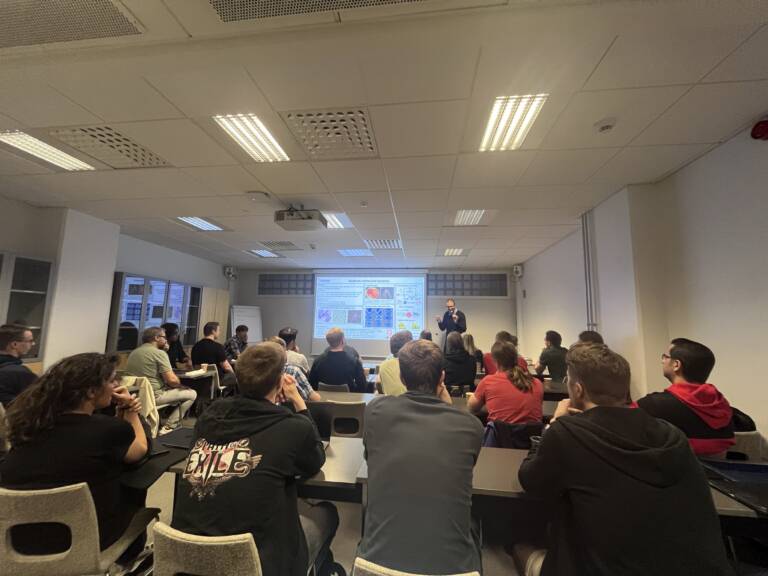View of the classroom during computational physics research afternoon