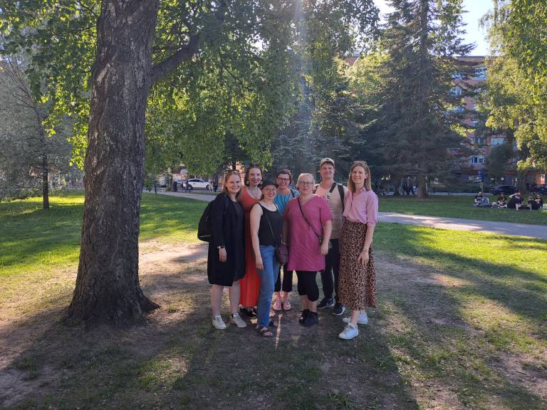 Group photo in the park
