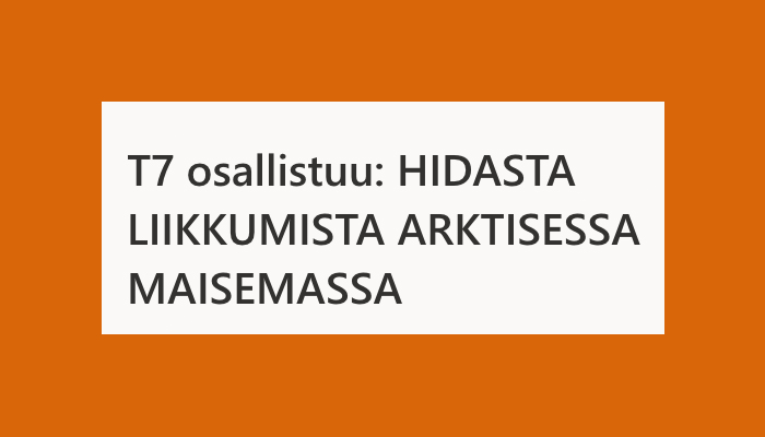 Hidasta liikettä arktisessa maisemassa