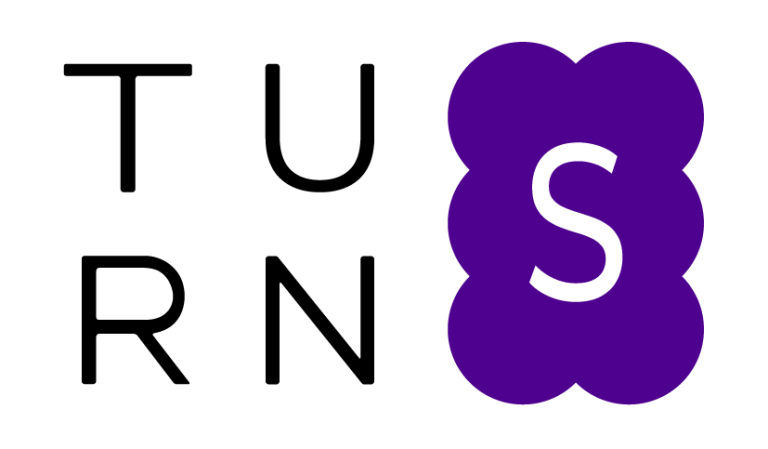 TURNS logo purple