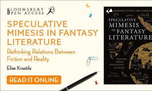 Advertisement for the book: Speculative Mimesis in Fantasy Literature