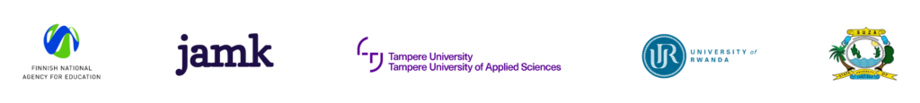 Partners working on the BERT project in a row including EDUFI and the different universities