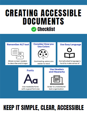 Checklist for Creating Accessible Documents