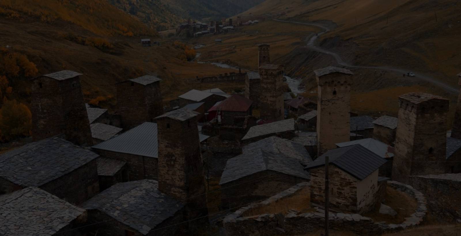 Picture of the village of Ushgul in Georgia.