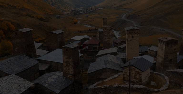 Picture of the village of Ushgul in Georgia.