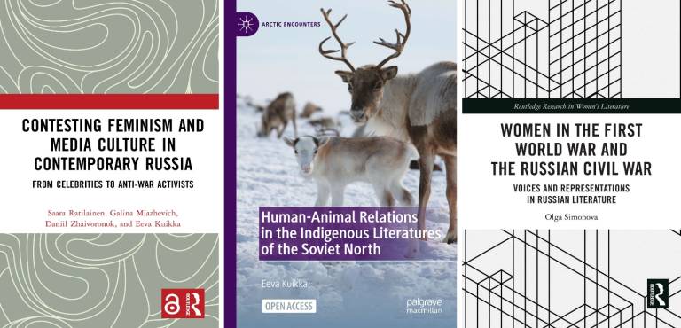 Covers of the three books to be presented in the book launch.