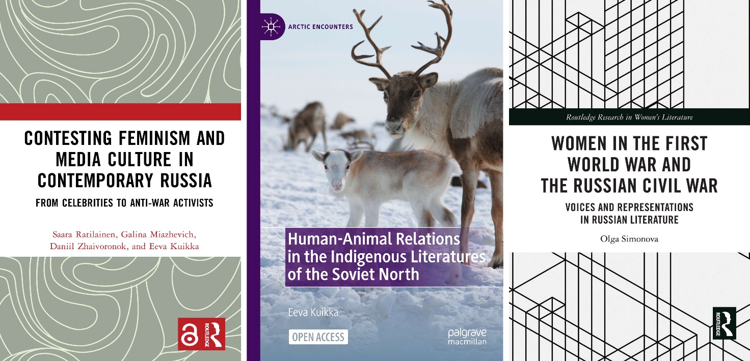 Covers of the three books to be presented in the book launch.