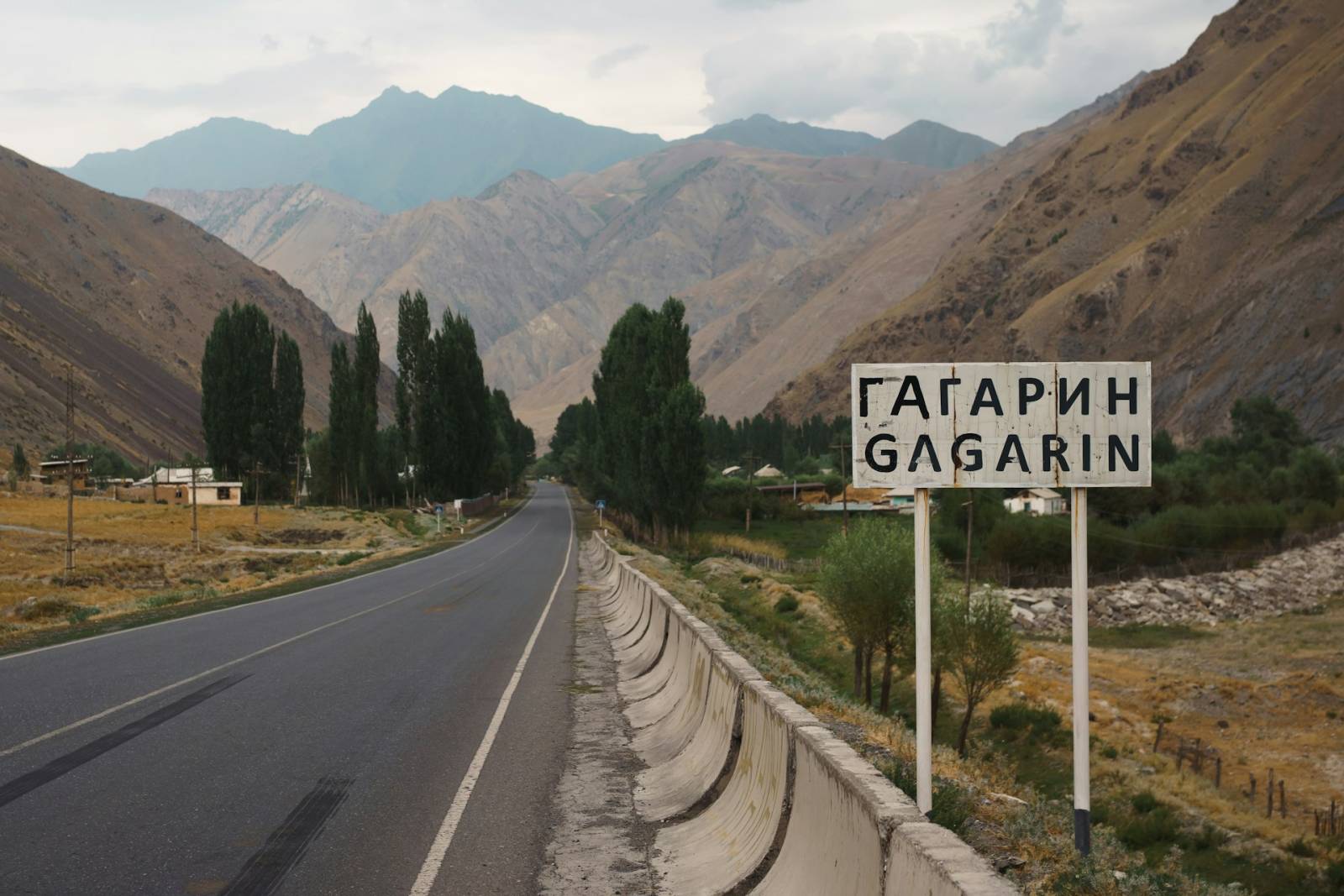 Picture of the village of Gagarin in Kyrgyzstan.