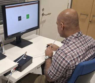 User with olfaction tubes