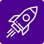 An icon of a rocket