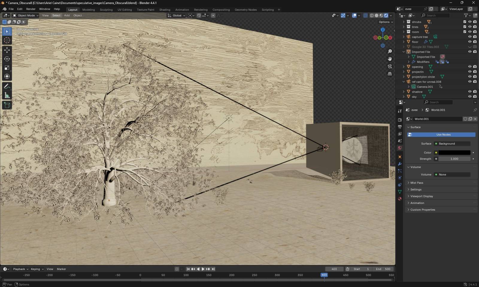 The Speculative Camera (A Tree in Greenwich)