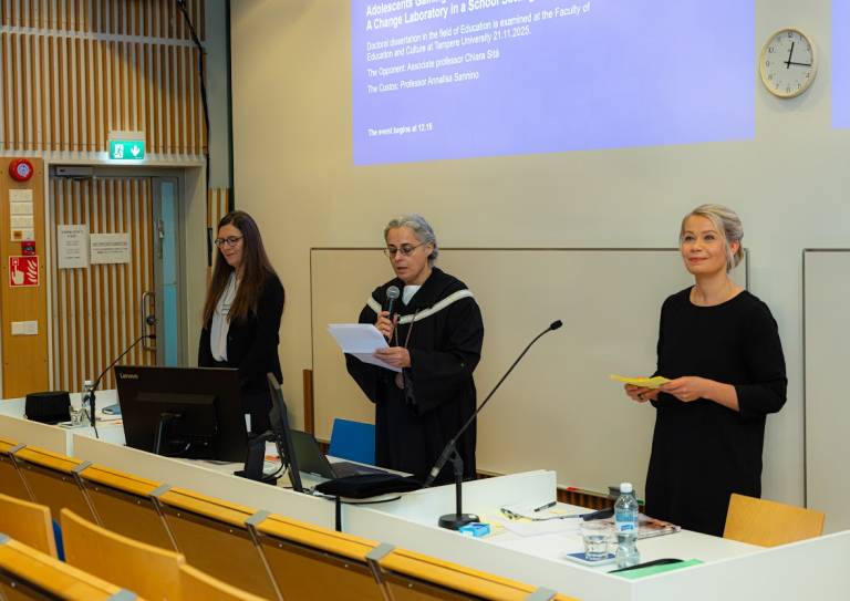 Picture of Chiara Sità (opponent), Annalisa Sannino (Custos), Pauliina Rantavuori