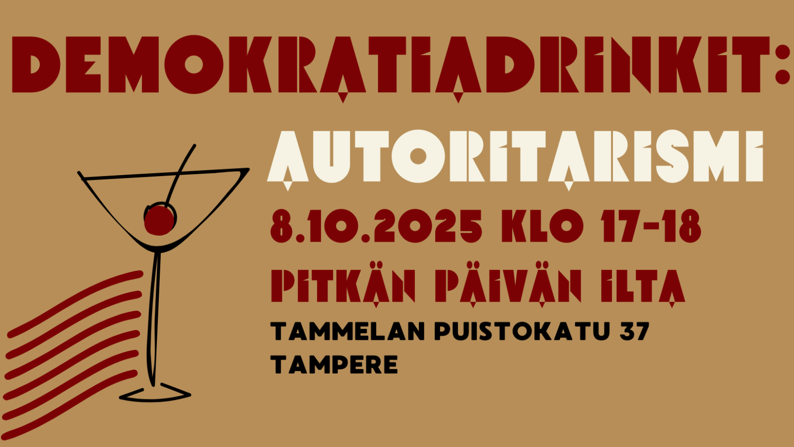 Demokratiadrinkit mainoskuva