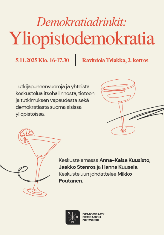 Yliopistodemokratia 5.11.2025 klo 16 Telakalla