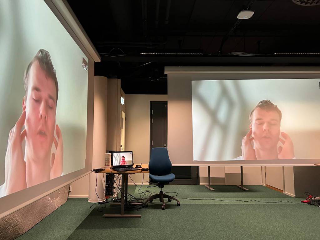 Samuel Kujala presented the theme with his presentation Virtual Masks