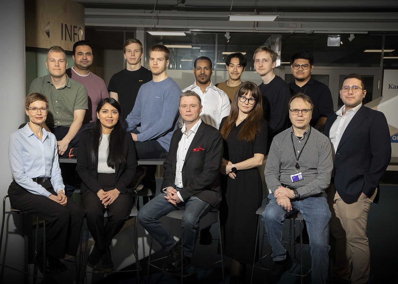 Matti Mäntysalo with his research group