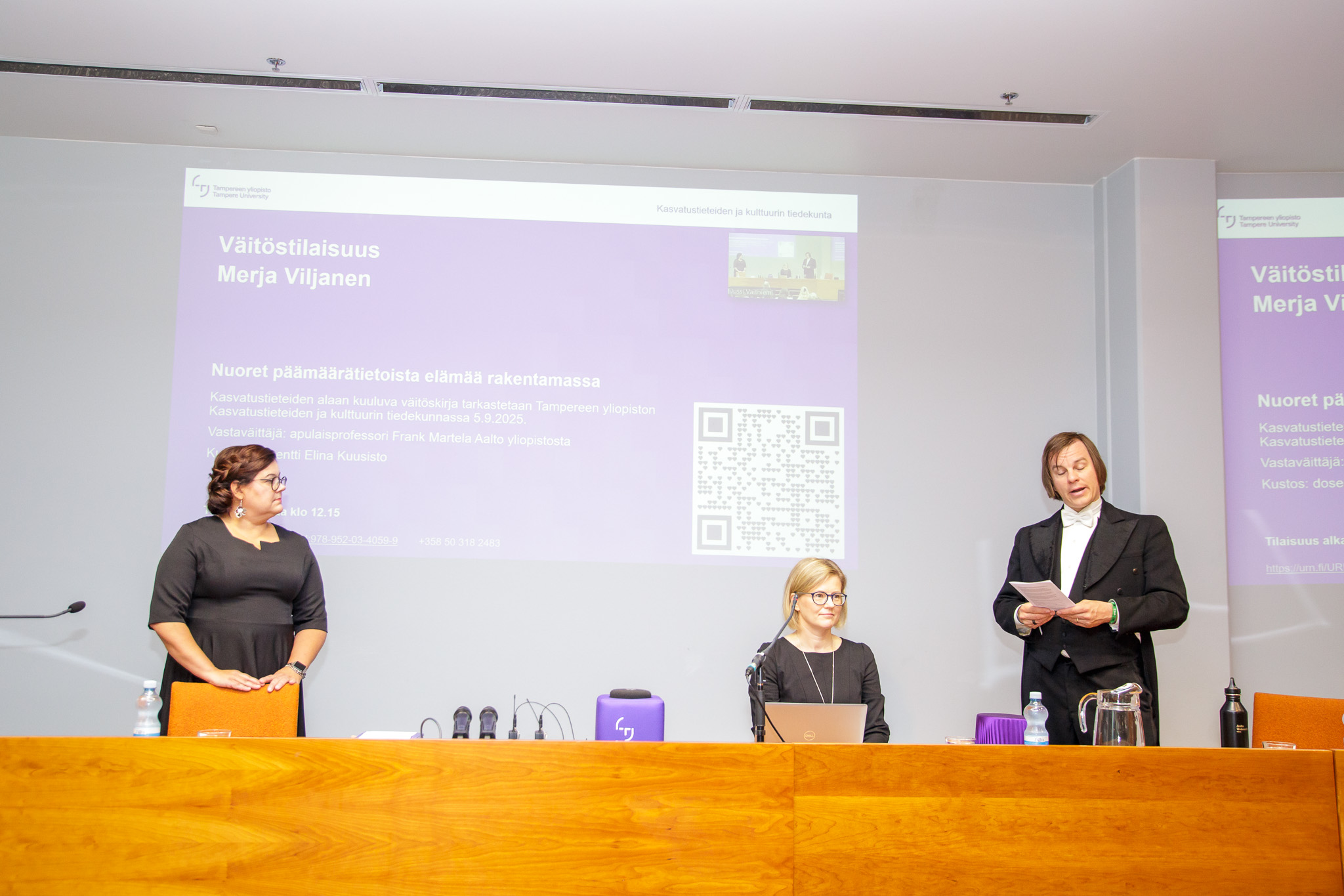 Kuva väitöstilaisuudesta