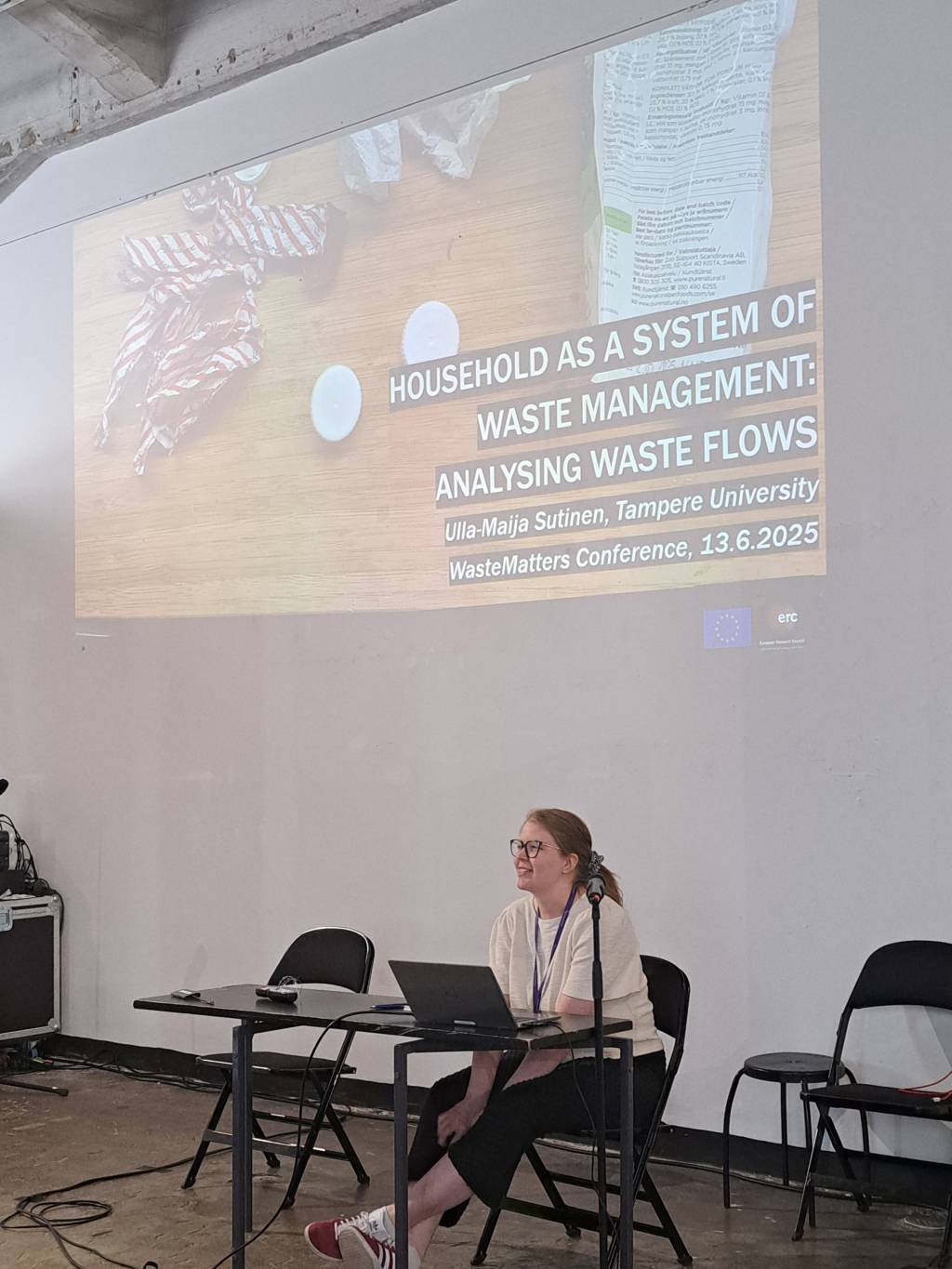 Researcher giving a presentation