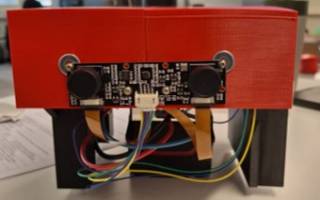 Image of a custom sensor box with cameras.