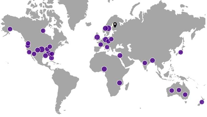 Collaborations over the past five years