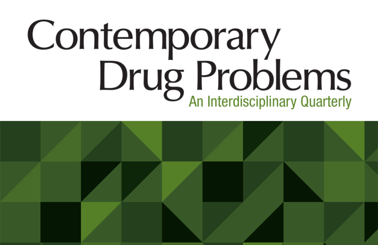 Contemporary drug problems kansikuva