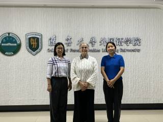Together with Dr Danyang WANG and Dr Portia WANG at the College of Foreign Studies, LNU