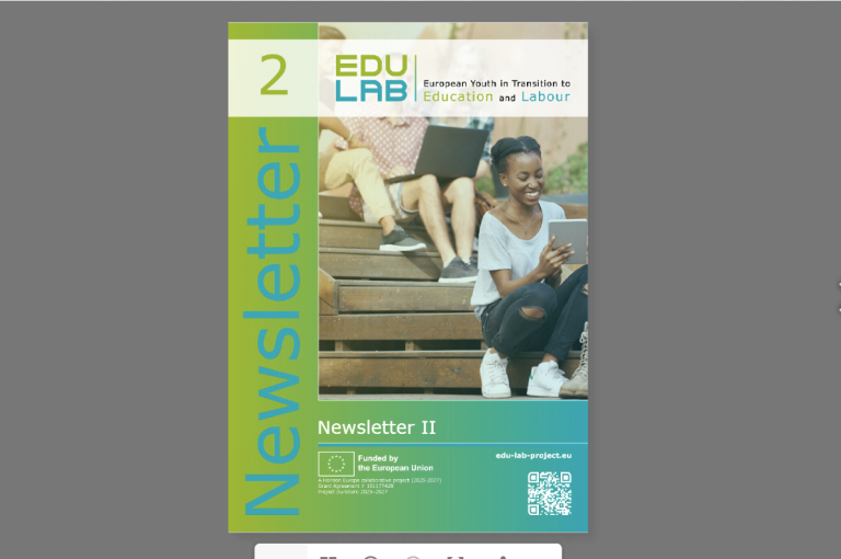 Front page of the newsletter