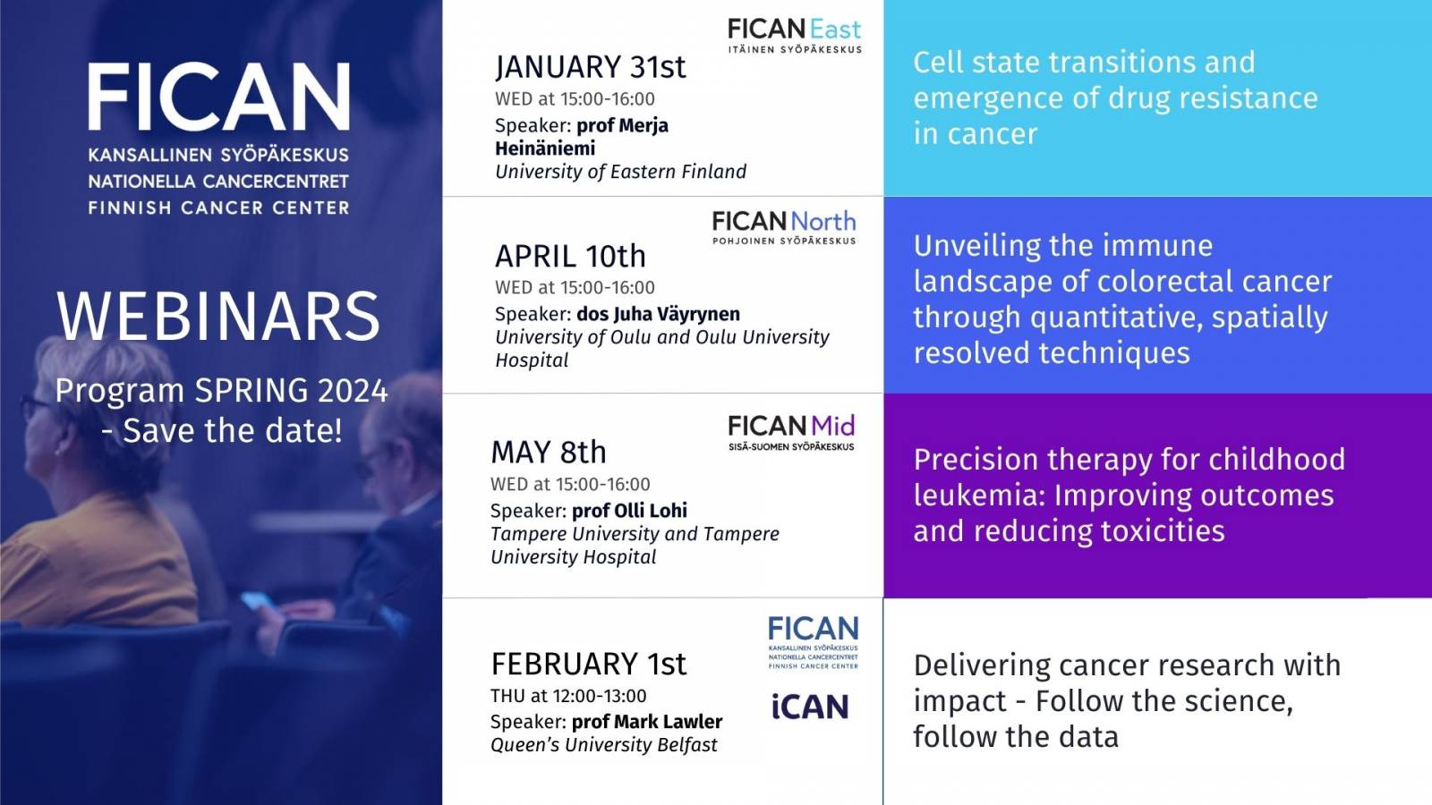 Upcoming FICAN Seminars In 2024 - Save The Dates! | FICAN Mid | Tampere ...