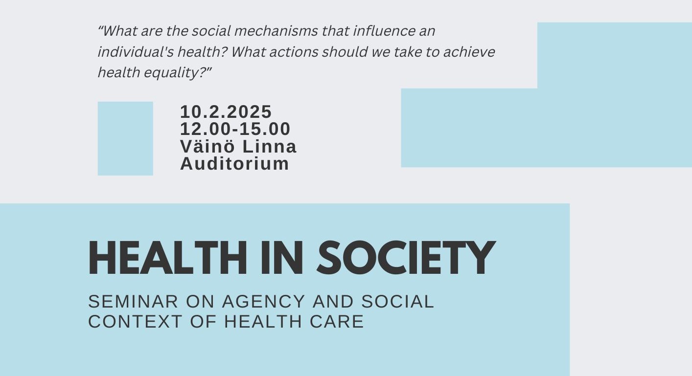 health in society seminar banner