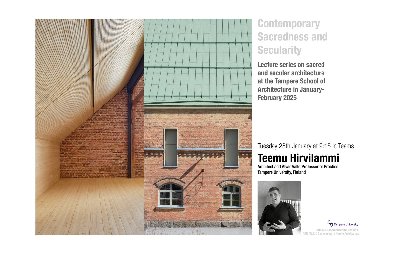 Lecture by Teemu Hirvilammi at Tampere University