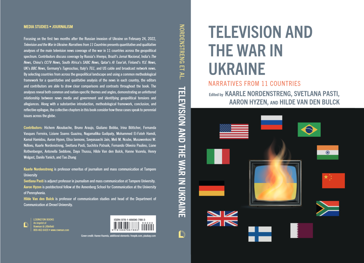 Cover of the book "Television and the War in Ukraine".